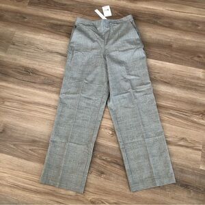 Alfred Dunner Grey Glen Print Pants Women size 10P NWT